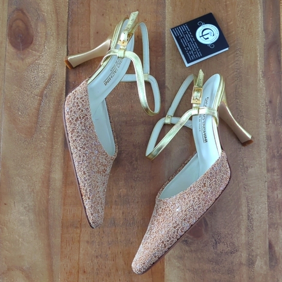 FINAL SALE 🆕🌿GIORGIO IACHINI ANKLE STRAP HEELS🌿 - Picture 7 of 14